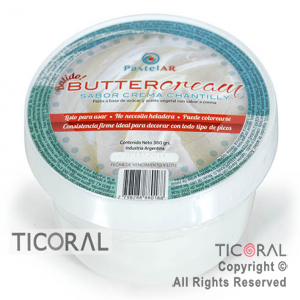 BUTTERCREAM CREMA VEGETAL CHANTILLY LISTA PARA USAR 1 X 360GR